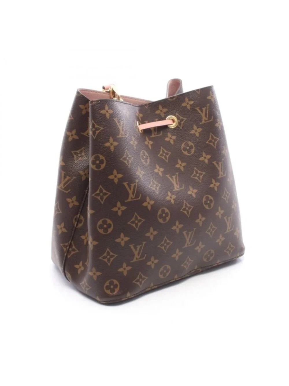 Louis Vuitton Shoulder Bag Neo Noe Monogram Rose Poudre Canvas Leather